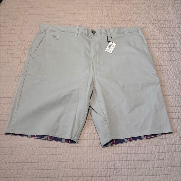 NWT Johnnie-O Shorts Men's W40 Gray Tailgater Bermuda retail $118 - Picture 1 of 9